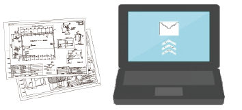 図面の電子化　データでの受け渡し